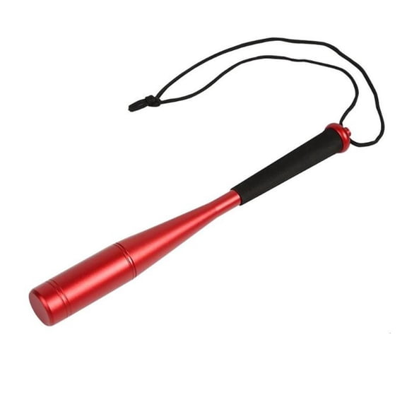 Jesscasday High-strength Metal Fish Hammer Knock Fish Stick with EVA Handle Woven Rope