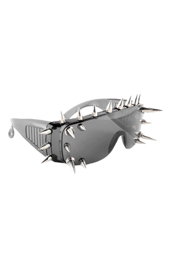 Hip Hop Spiked Sunglasses Stylish Punk Lightweight Sunglasses Rivets Shades Live Show Party Photo Props