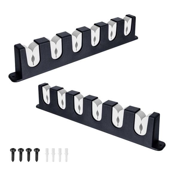 Jesscasday Horizontal 6-Rod Fishing Rod Holder Wall Mounted Fishing Pole Rack for Garage, Wall, Ceiling Rod Stand Easy Installation