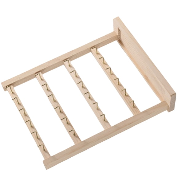 Jesscasday Individualized Keychain Storage Stand Holder Delicate Wood Key Rings Organizers
