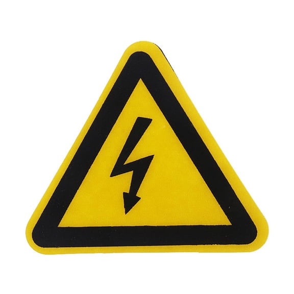 Jesscasday Indoor Outdoor Hazardous Voltage Danger Shock Hazard Electrical Safety Warning Sign Label Sticker Decal Adhesive 3 Sizes