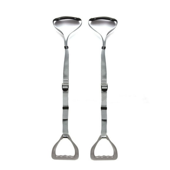 Jesscasday Indoor Pull-Up Gymnastic Rings Metal Buckles Non-Slip Children's Fitness Ring with Adjustable Straps for Home Gym Kids