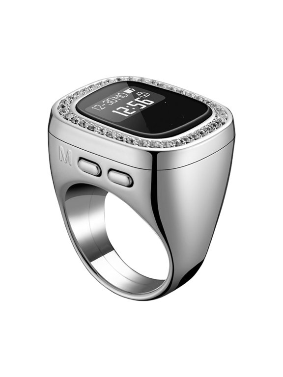 Large Display Tasbeeh Rings Prayer Reminder Intelligent Wearable Device for Men Women