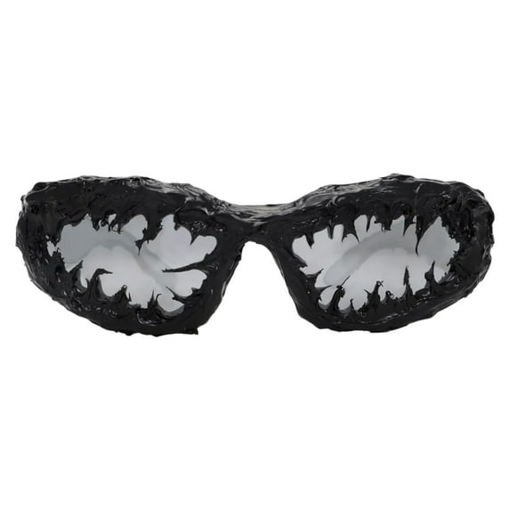 Jesscasday Large Shield Sunglasses Spikes Fashionable Eyewears Halloweens Punk Glasses