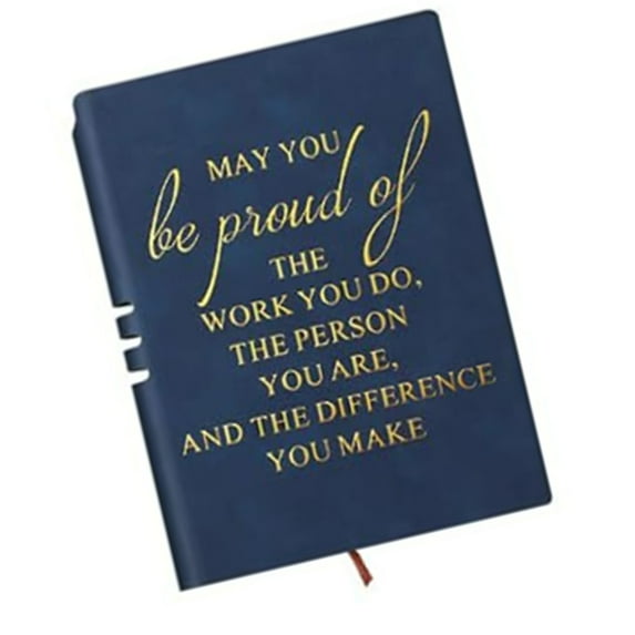 Jesscasday Leather Journal Notebook Motivational Journal Notepads Travel Notebook 100Sheets Lined for Employee Appreciation Present