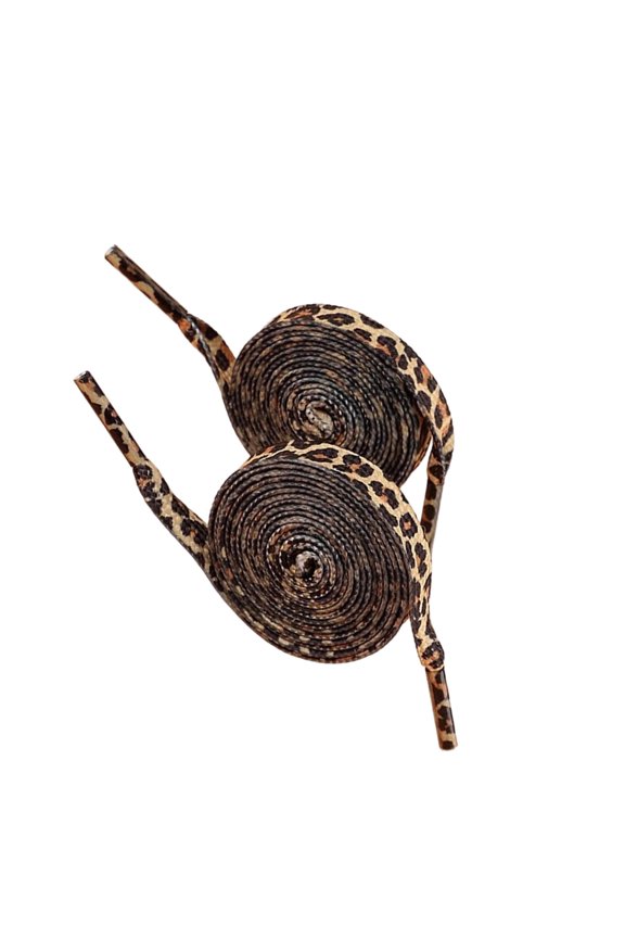 Leopard Prints Shoe Laces 120cm Long Flat Shoelaces for Adults Trainers Sneakers