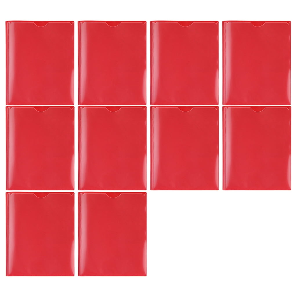 Jesscasday Letter Size Paper Folders 3 Prong Folders with Two Pocket for Office