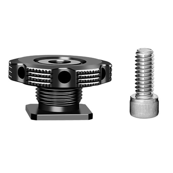 Jesscasday Lightweighted Camera Hot Shoe Adapter 3/8 1/4 Thread Studio Camera Stabilizer