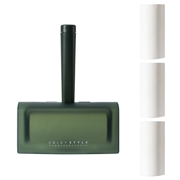 Jesscasday Lint Roller with 4pcs Replacement Rollers Reusable Sticky Lint Roller for Clothes Pet Dog Cat Hair Remover Brush Cleaner