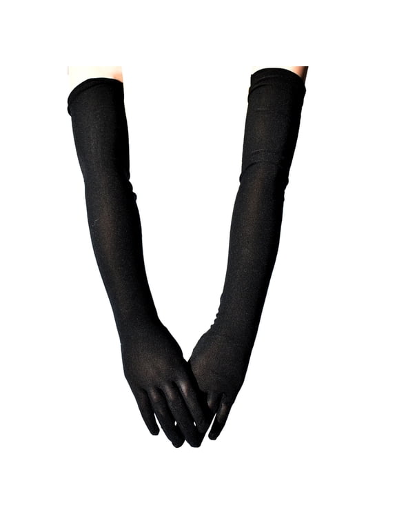 Long Sleeves Operas Show Gloves for Women Stretchy Elbow Length Etiquettes Glove