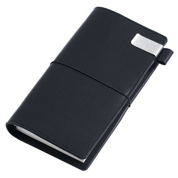 Jesscasday Loose-leaf Journal Kit 3 Refills Papers Leather Cover Soft PU Planner for Adults