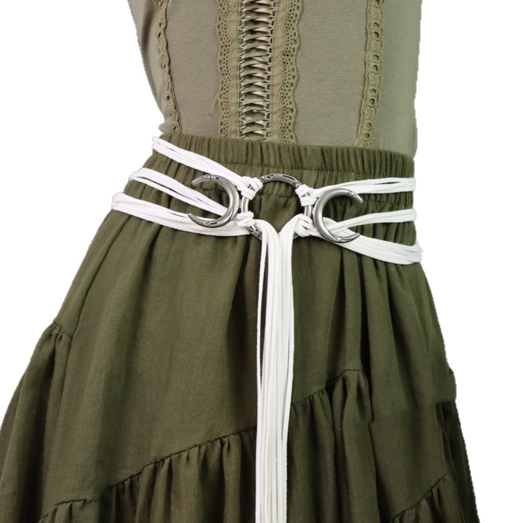 Jesscasday Medieval Rope Belt Adjustable Cotton Waist Strap Nordic Moon ...