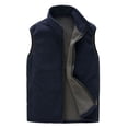 thumbnail image 1 of Jesscasday Mens Plus Size Winter Thermal Polar Fleece Vest Full Zip Sleeveless Casual Bodyw, 1 of 21