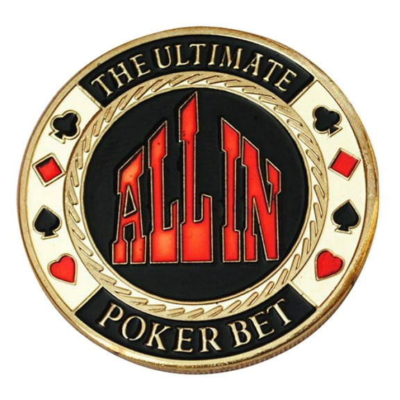 Jesscasday Metal Chip Poker Button Dealers Pucks Buttons Poker Cards Guard Poker Gift