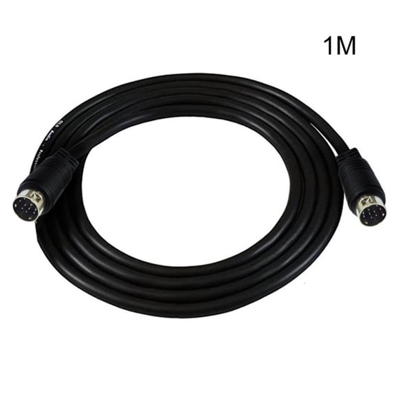 Jesscasday Mini Din 9-pin Male to 9-pin Male Audio Input Cable for Video Game Sound Cards Audio Equipment S-Video 1m 2m 3m