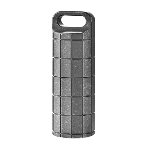 Jesscasday Mini Watertight Titanium Alloys Pills Container Travel Medicine Can AntiScratch