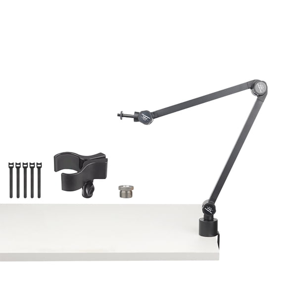 Jesscasday Multi Angle Rotating Mic Stand Feature Universal Compatibility Freely Rotate For Podcasting And Live Broadcast