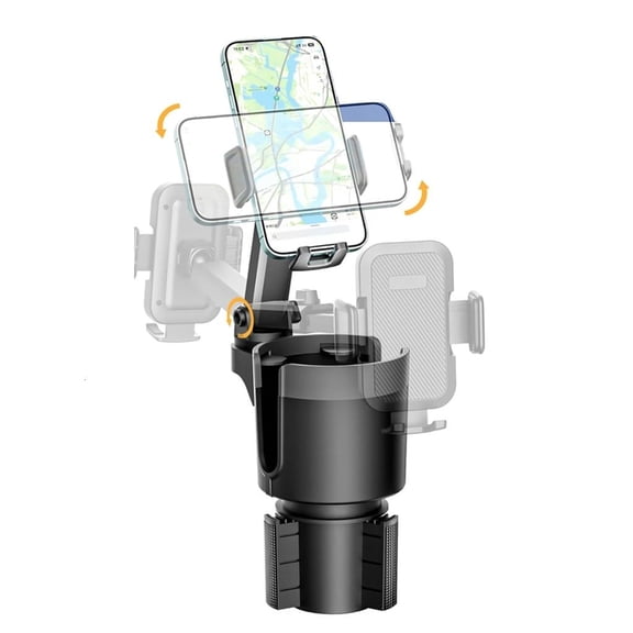 Jesscasday Multifunctional Car Cup Holder Expander Mount Stand Cell Phone Support Bracket Auto Drink Bottle Bracket Car Accessories