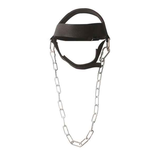 Jesscasday Neck Harness for Gym Weightlifting Training, Neck Exerciser Padded Neck Builder