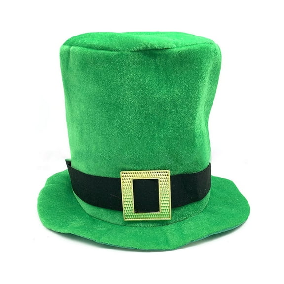 Jesscasday Niche Leprechaun Hat Green Leprechaun Top Hat All-match for Irish Parades Party