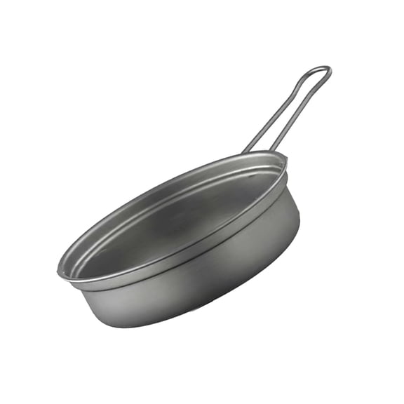 Jesscasday Outdoor Camping Cookware with Folding Handle Portable Camping Cook Pots Frypan NonStick Metal Camping Cookware