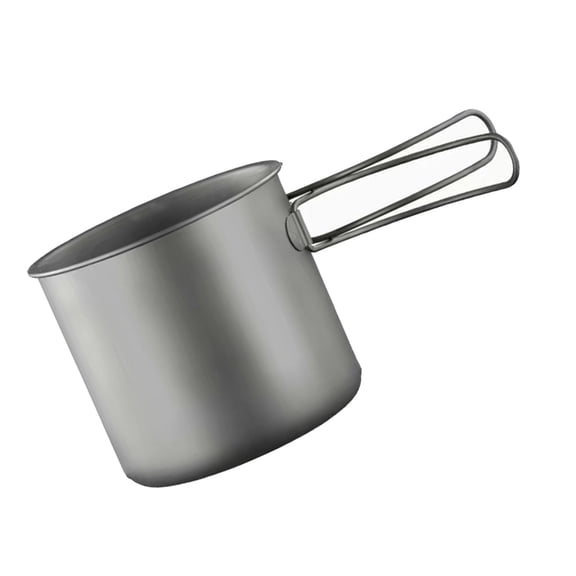 Jesscasday Outdoor Camping Cookware with Folding Handle Portable Camping Cook Pots Frypan NonStick Metal Camping Cookware