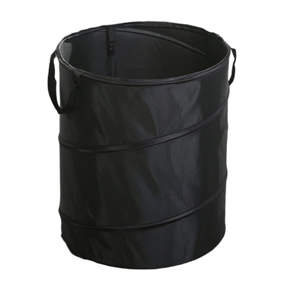 Jesscasday Outdoor Camping Trash Can Portable Garbage Bin Lightweight Round Bucket