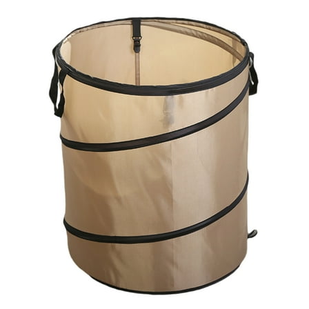 Jesscasday Outdoor Camping Trash Can Portable Garbage Bin Lightweight Round Bucket