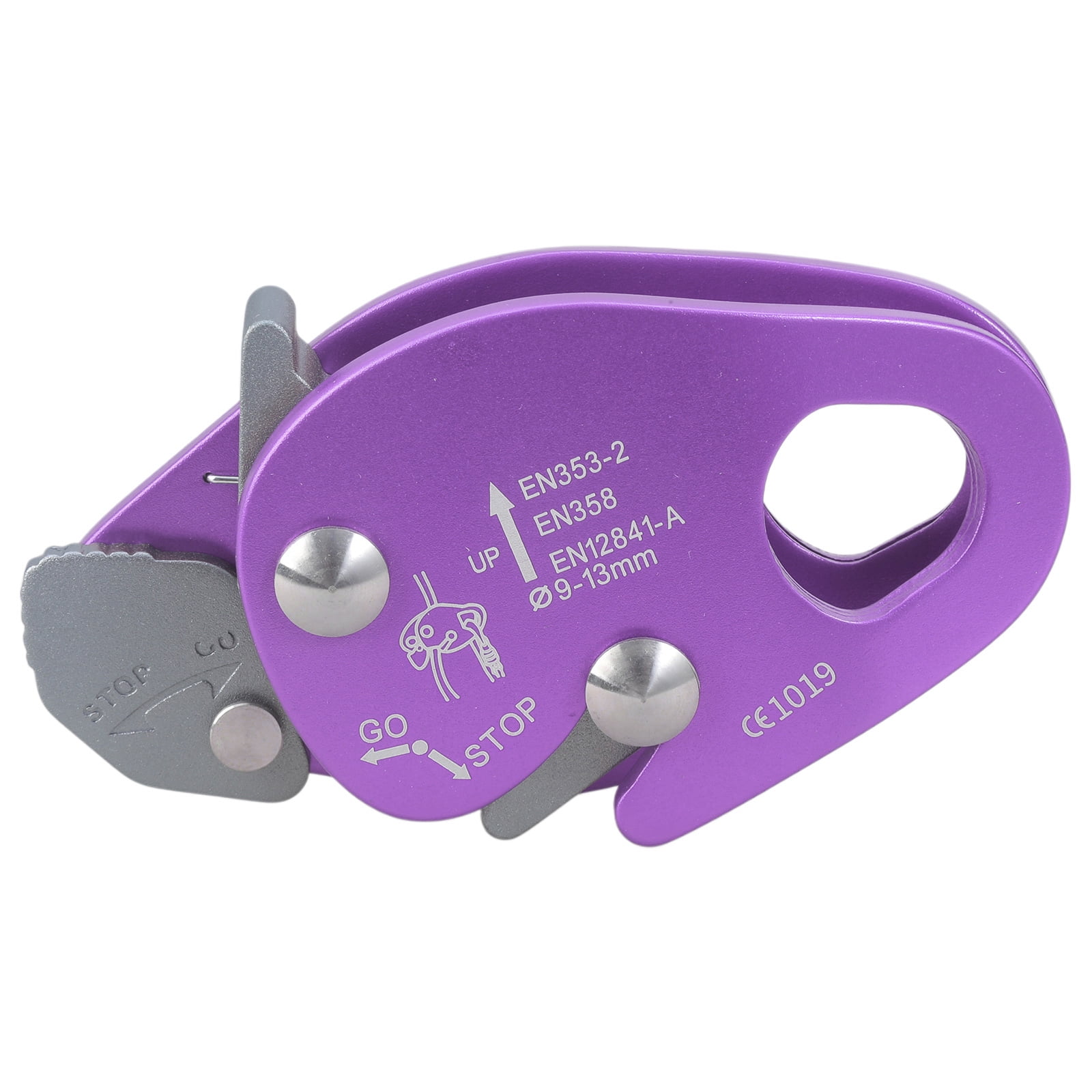 Jesscasday Outdoor Climbing Rope Grab Device Rope Grab Auto Locking Arrest Ascenders for Outdoor Climbing