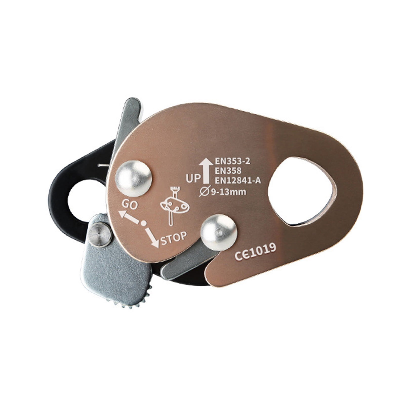 Jesscasday Outdoor Climbing Rope Grab Device Rope Grab Auto Locking Arrest Ascenders for Outdoor Climbing