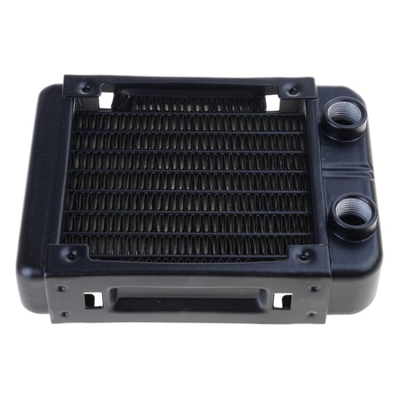 Jesscasday PC Aluminum Radiator Water Cooling 8 Tubes Heat Exchanger Fast Heat Dissipation