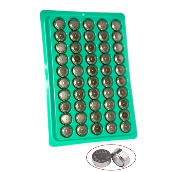 Jesscasday 50/100Pack AG13 Button Coin Cell Battery LR44 A76 357 357A 1.55V Toy Watch Batteries For Clocks/Watches/Calculators/Toy