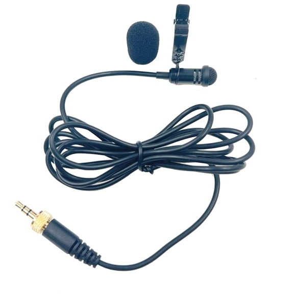 Jesscasday Portable 3.5mm Lavalier Clip on Microphone for Clear Recording Omnidirectional Mic Lapel Tie Hands Free Lavalier Mics