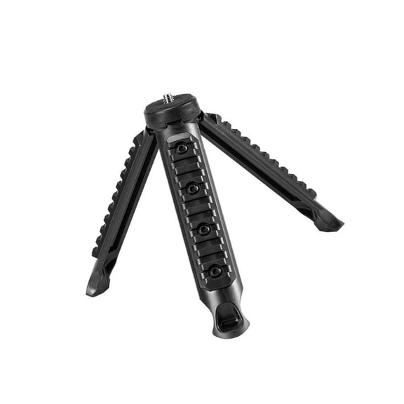Jesscasday Portable Collapsible Tripod Base Flashlights Holder for Keychain Torches Mini Flashlights Camping Gear Accessories