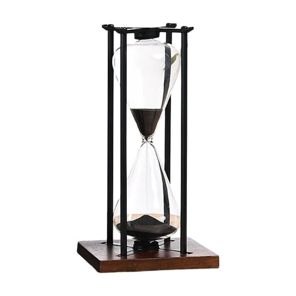 Jesscasday Practical Black or White Hourglass Timer 30/60 Mins for Elegant Homes Accent