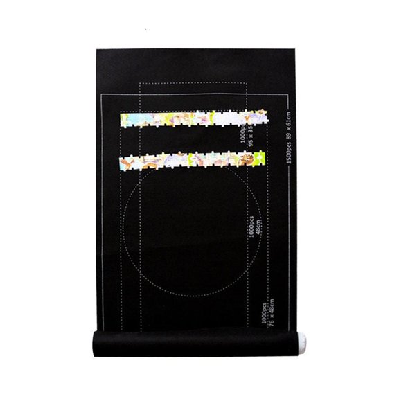 Jesscasday Practical Travel Friendly Puzzle Mat That Rolls up and Stores Unfinished Puzzles