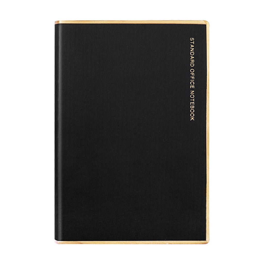 Jesscasday Premium PU Leather Notebook A5 Business Notepad Lined Page Thick Paper 128 Sheet