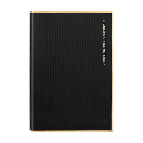 Jesscasday Premium PU Leather Notebook A5 Business Notepad Lined Page Thick Paper 128 Sheet