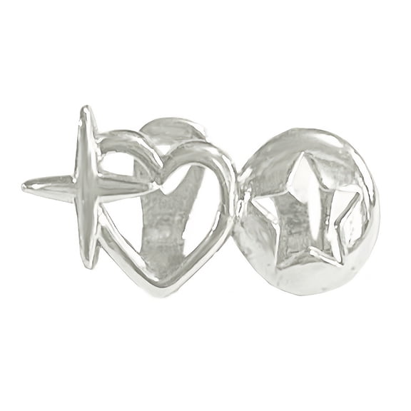 Jesscasday Punk Hip Hop Hollow Heart Teeth Grills Silver Gold Stars Design Couple Jewelry