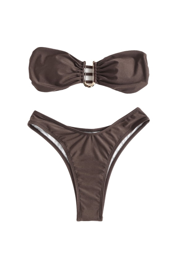 Push Up Bandage Brazilian Bikini Female Split Swimwear Bikinis Bathing Beachwear