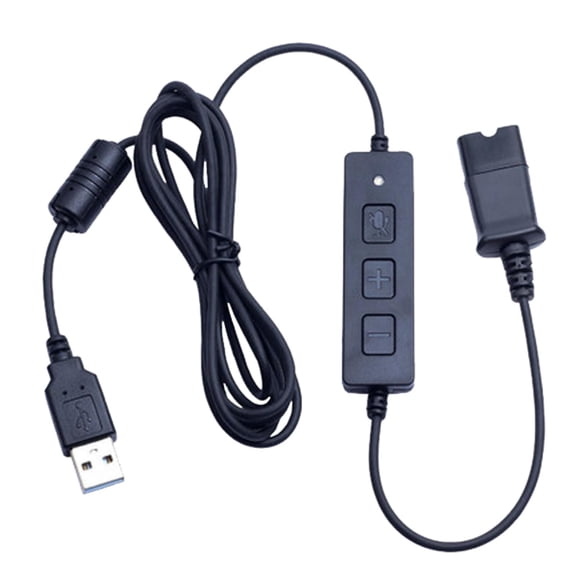Jesscasday Qd Connector Qd Cable to USB Plug Wires for QD Interface Headphones USB Adapter
