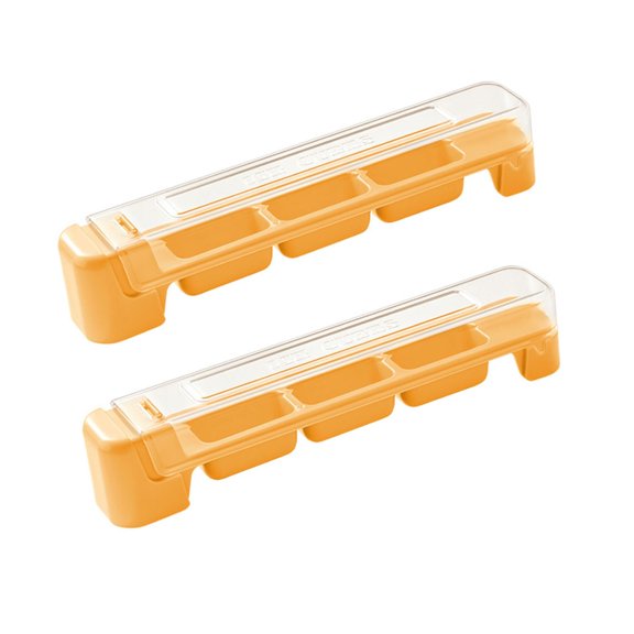 Jesscasday Rectangular Shape Ice Cubes Molds Plastic Texture Perfect for Cocktails Beverage