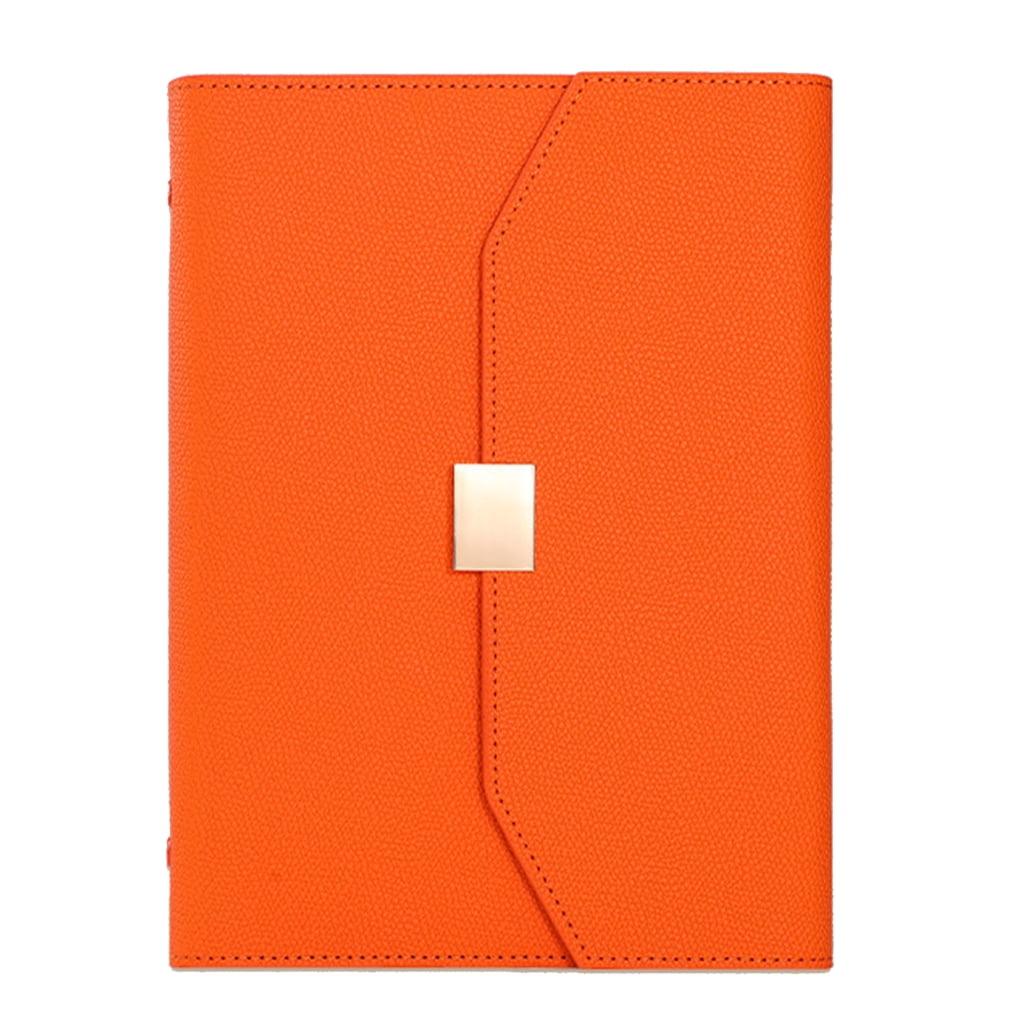 Jesscasday Refillable Journal Notebook with Card Holder and Pen Slot Leather Binder Notebook 200Pages Lined for Women Men Student