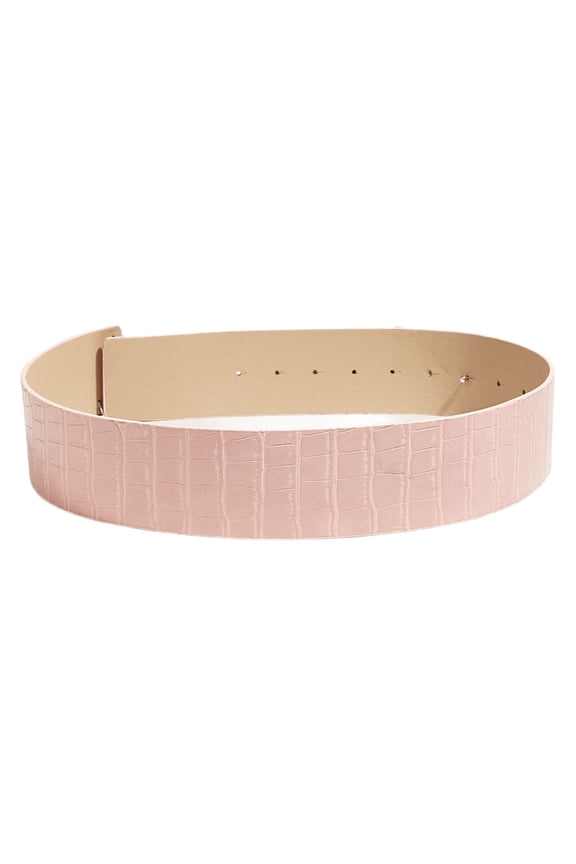 Retro Modern PU Belt With Stylish Rhinestones And Decorative Letter Design
