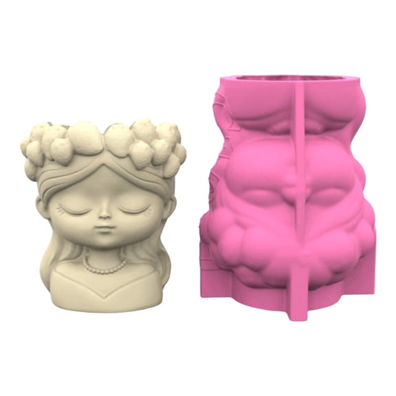 Jesscasday Reusable Planter Mold Goddess Design For Concrete Resin Crafts Home Gardening