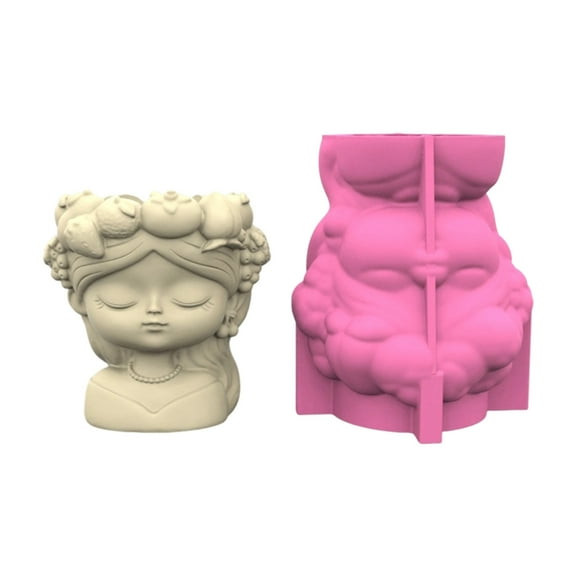 Jesscasday Reusable Planter Mold Goddess Design For Concrete Resin Crafts Home Gardening