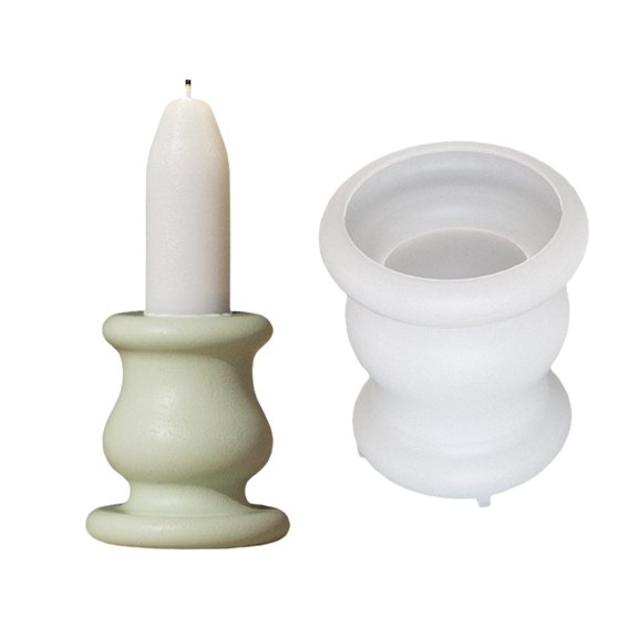 Jesscasday Round Shape Creative Candle Bases Molds Suitable for Projects and Home Use