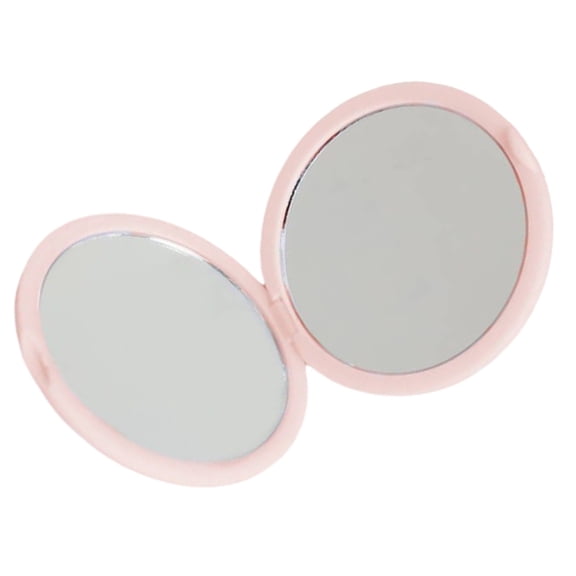 Jesscasday Slim Compact Mirror Plastic Double Side Round Makeup Mirror For Home Or Travel