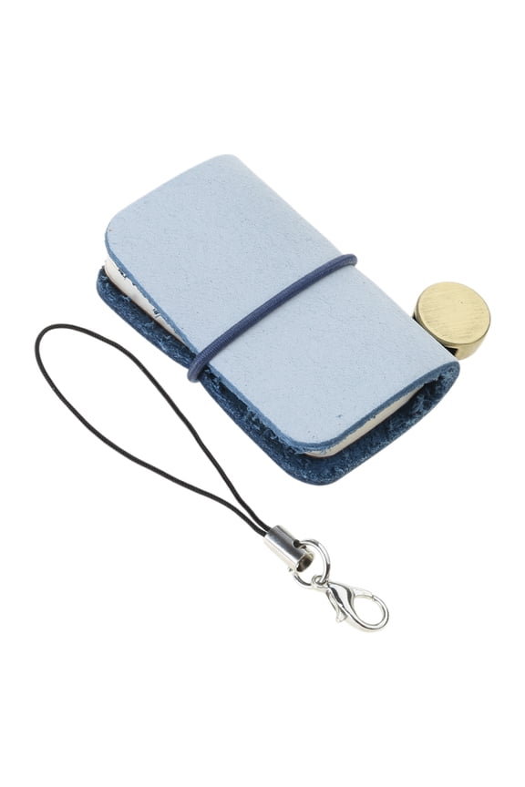 Small Leather Journal Pocket Writing Pad For Women Keychain Bag Wallet Charm