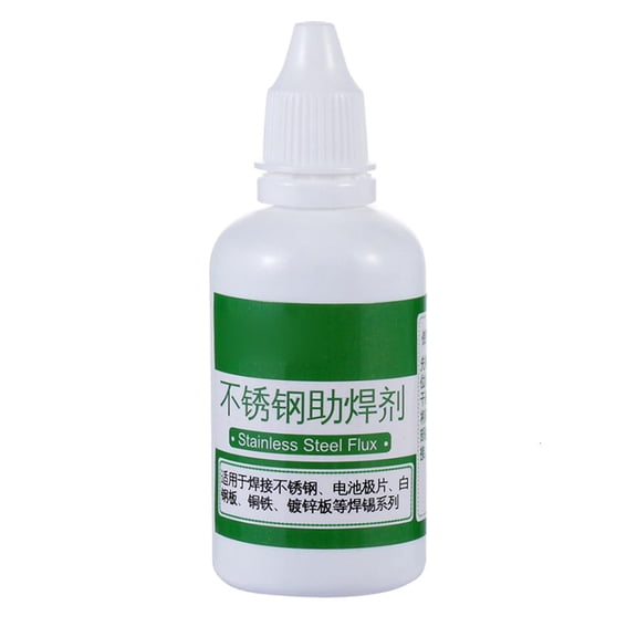 Jesscasday Powerful Soldering No-clean Flux Stainless Steel White Steel Plate Iron Battery Welding Water Liquid Flux 50ml Bottle